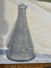c1810 Cut Glass Federal Period Megaphone bar bottle decanter Anglo Irish ? 8.25