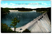 Postcard Chrome Norris Dam Showing Norris Lake During Boat Regatta Tennessee picture