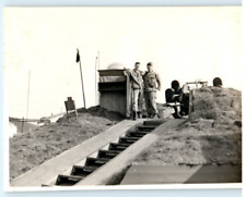 Vintage Photo 1953, Anti Aircraft Station & 50 Caliber Gun, England ,JNHC 4.5x3 picture