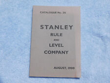 1900 STANLEY No. 26 Tool Catalog - Boxwood & Ivory Rules, Zig-Zag, Planes Levels picture