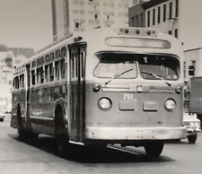 1973 Southeastern Pennsylvania SEPTA Bus #751 Route 7 B&W Photo Philadelphia picture