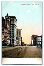 c1910 View of South Main Street Dayton Ohio OH Antique Unposted Postcard picture