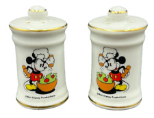 Vintage Walt Disney Productions Chef Mickey Salt & Pepper Shakers Set picture