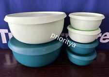 Tupperware Blossom Large & Small 2-1/4 and 18 Cup Bowl Serving Set of 6 New picture