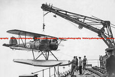 F010015 Seaplane on HMS Gotland Swedish aircraft carrier 1937 picture