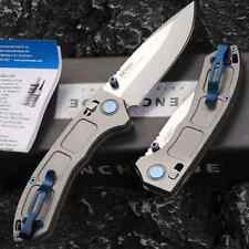 Folding Knife With Titanium Handle Pocket Knife For Camping picture