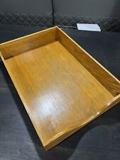 VINTAGE ANTIQUE GLOBE WERNICKE WOOD DESK PAPER TRAY NO. 4 picture