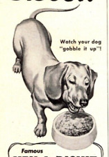 PRINT AD 1951 Ken-L Biskit Meat Flavored Dog Biscuits Dachshund Wiener Dog picture