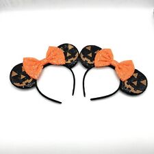 Disney Mickey’s No-So-Scary Halloween Sequin Minnie Mouse Headband Lot Of 2 NWOT picture