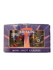 Glorious Britain Mini Shot Glasses 2 Shot Glasses New In Opened Box picture