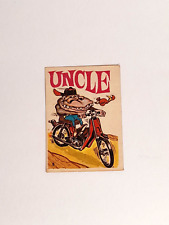 1972 Donruss SILLY CYCLES #5 UNCLE Trading Card Sticker Odd Rods picture