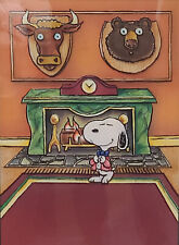 Peanuts-Snoopy Original Key Set Up Production Cel For Met Life Commercial-Signed picture