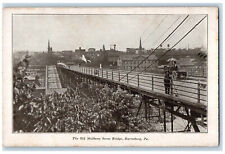 c1905 The Old Mulberry Street Bridge Harrisburg Pennsylvania PA Postcard picture