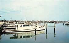 CRAB BOATS & DOCKS CRISFIELD MARYLAND PC POSTCARD OLD BOAT VINTAGE 1960'S picture