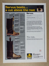 1985 Servus Firefighter Boots vintage print Ad picture