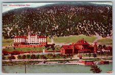 Hotel Colorado Glenwood Springs Colorado Aerial View 1916 Vintage Postcard picture