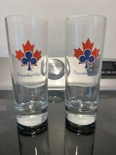 Canadian Club Whiskey , Highball Glass Set Of 2 ATHLETIC CLUB Vintage picture