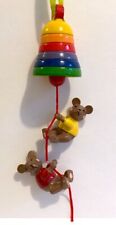 Vnt Rainbow Bell Climbing Bears Christmas Ornament Wood Pride LGBTQ+ Midwest 80s picture