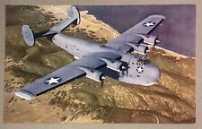 Postcard PB2Y Coronado Consolidated Aircraft In Flight US Navy WWII Boat Bomber picture