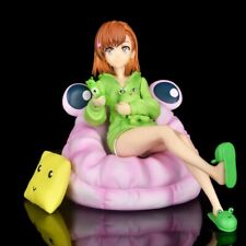 Anime Frog Clothing Girl Misaka Mikoto PVC Figure Toy Model Statue 14CM No Box picture