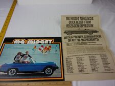 MG Midget 1978 magazine ads clippings car dealership brochure M13 sailboarding picture
