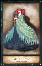 Artist- HARBOUR Postcard 1910s Victorian Woman Jade Shawl by Tuck picture