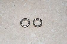 TWO  NICKELLED GROMMETS 1/2 NEW CLOCK PARTS  picture