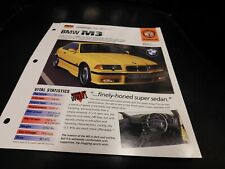 1993+ BMW M3 Spec Sheet Brochure Photo Poster  picture