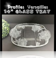 🐆Profiles Versailles Glass Divided Relish Tray 14