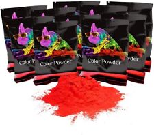 Holi Color Powder 10 PACK RED 70 gram  MADE IN THE USA **FREE SHIPPING** picture