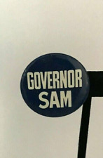 Vintage Illinois Politics Sam Shapiro - Governor Sam Button Pin picture