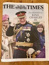 King Charles III Coronation British Newspaper The Times rare - New picture