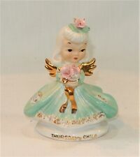 Lefton THURSDAY'S CHILD Angel Girl Figurine K8281 Vintage picture
