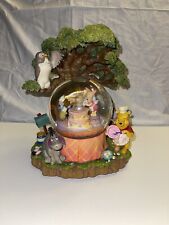 Disney Store Winnie the Pooh Musical Snow Water Globe Rumbly In The Tumbly Works picture