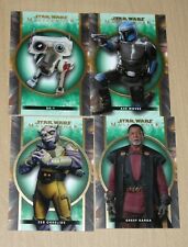 2022 Topps Star Wars Masterwork GREEN parallel 4-card lot AXE BD-1 GREEF ZEB /99 picture