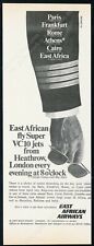 1968 East African Airways pilot sleeve sunglasses photo vintage print ad picture