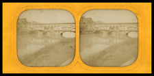 Italy, Florence, Ponte Vecchio, circa 1870, day/night stereo (French Tissue) Tirag picture