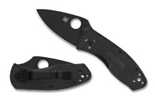 Spyderco Knives Ambitious Liner Lock C148PBBK Black Stainless FRN Pocket Knife picture