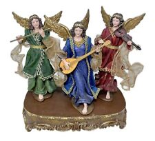 San Francisco Music Box Angel Trio on Wind Up Musical Base Amazing Grace Video picture