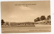 ca 1930's Chief Autel Court LAS VEGAS Nevada roadside motel postcard, NV picture
