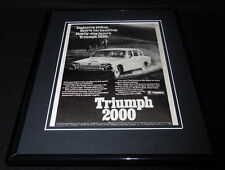 1966 Triumph 2000 Framed 11x14 ORIGINAL Vintage Advertisement picture