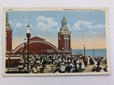 Chicago IL-Illinois, Promenade Deck, Municipal Pier, Antique, Vintage Postcard picture