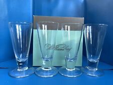 Set Of 4 Vtg Colonial Williamsburg Tavern Shrub Glasses Original Box NOS picture