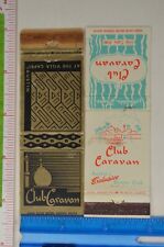 Vintage Matchbook Cover Club Caravan Hotel Capri Austin Restaurant Texas mb6 picture