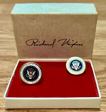 President Richard M. Nixon White House Full Color Presidential Seal Cufflinks picture
