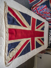 British WW2 Dated 1942 Vintage Panel stitched  Union Jack Flag / old picture