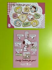 SNOOPY TOWN SHOP  Post cards 2cards Lovely Cookies for you Dec. 2023 picture