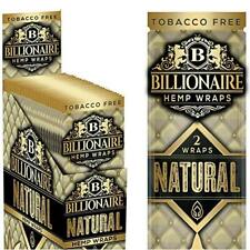 Billionaire H. Natural Wraps Rolling Papers Natural (Full Display of 50 Wraps) picture
