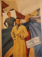 1947 Original Esquire Art Ads North Star Wool Fabrics Balzac Liqueurs Drinks picture
