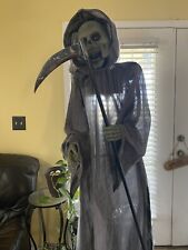 Animated 6ft Tall Grim Reaper Halloween Display Prop READ picture